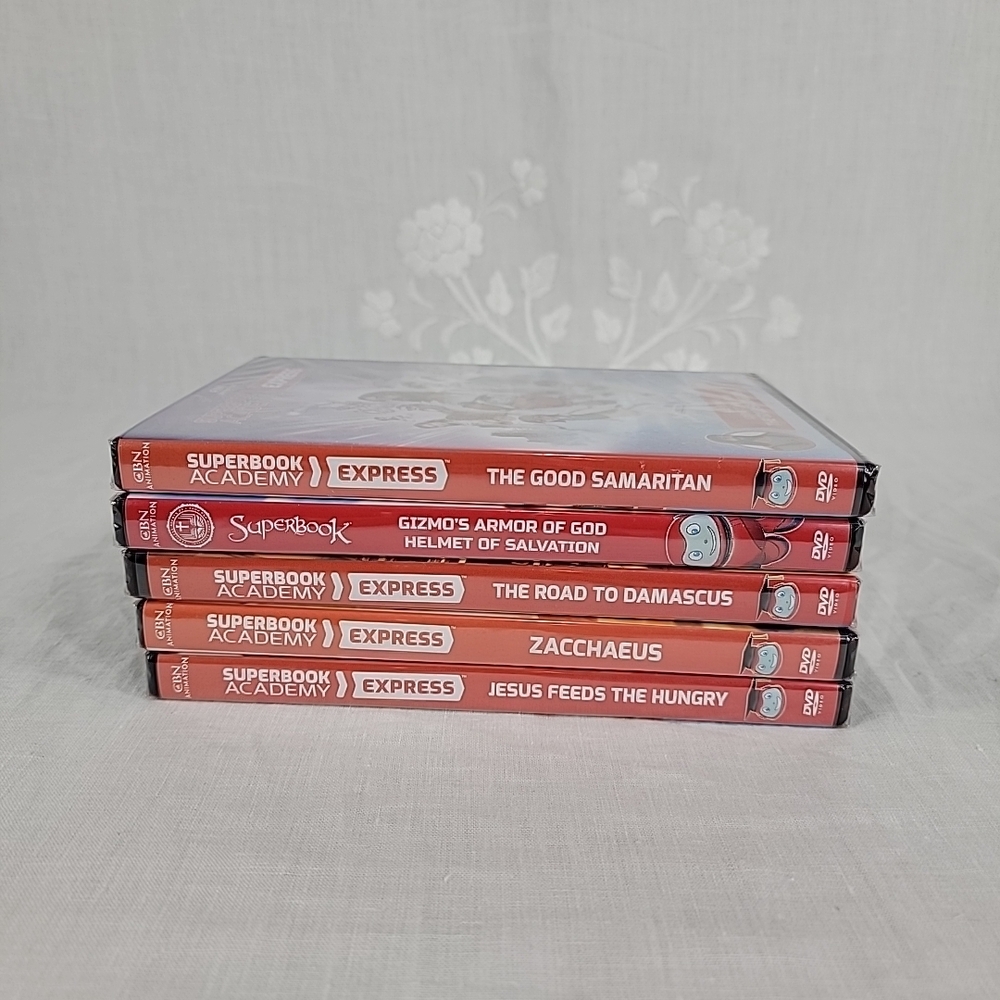 Superbook Academy Express  Lot 5 DVD  Bundle New Sealed Christian Kids Animated